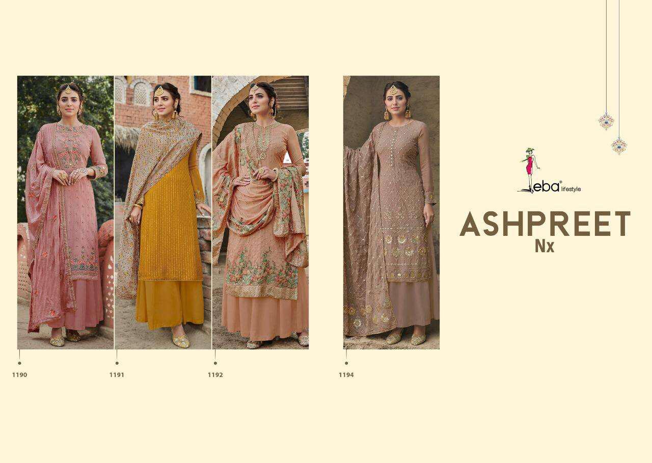 EBA LIFESTYLE ASHPREET Latest Fancy Feavy Designer Festive Wear Heavy Chinon with Embroidery And Diamond Work Salwar Suit Collection